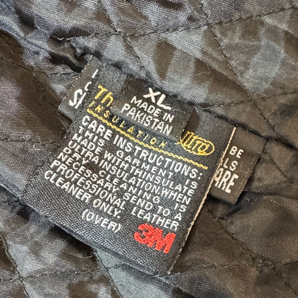 Chrome Gear Vintage Women's Black Leather Women's Jacket 3M Thinsulate XL - Picture 3 of 16